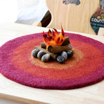 Load image into Gallery viewer, Tara Treasures Felt Play Mat Playscape - Campfire
