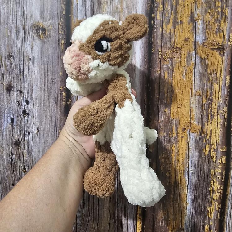 Knots By Fi Little Snuggler - Cow Brown & White