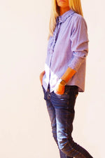 Load image into Gallery viewer, Who's Charlie Ella Shirt - Blue Gingham [SZ:S]
