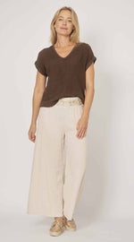 Load image into Gallery viewer, La Strada Collection V-Neck Top - Moro [SZ:S]
