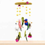 Load image into Gallery viewer, Tara Treasures Baby Nursery Felt Hanging Cot Mobile - Australian Birds (Cockatoo, Lorikeet, Galah &amp; Kookaburra)
