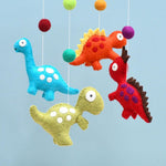 Load image into Gallery viewer, Tara Treasures Baby Nursery Felt Hanging Cot Mobile - Dinosaurs

