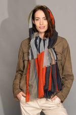 Load image into Gallery viewer, Yoko Fashion Scarf EV01 - Elva 100% Australian Merino Wool
