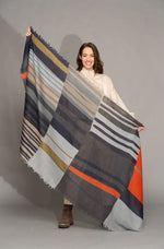 Load image into Gallery viewer, Yoko Fashion Scarf EV01 - Elva 100% Australian Merino Wool
