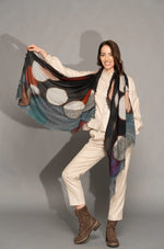 Load image into Gallery viewer, Yoko Fashion Scarf EV04 - Elva 100% Australian Merino Wool
