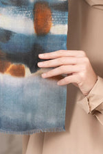 Load image into Gallery viewer, Yoko Fashion Scarf MD01 - Midori 92% Australian Merino Wool / 8% Silk
