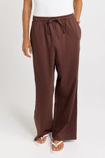 Load image into Gallery viewer, Betty Basics Nikki Relax Cotton Jogger [CLR:CHOCOLATE BROWN SZ:8]
