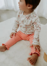 Load image into Gallery viewer, Confetti Kidz Ribbed Leggings - Rose [SZ:0-3 MONTHS (000)]
