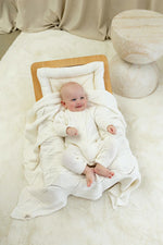 Load image into Gallery viewer, Confetti Kidz Classic Knit Romper - Milk [SZ:0-3 MONTHS (000)]
