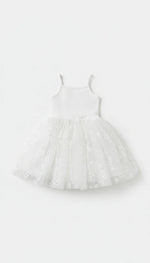 Load image into Gallery viewer, Confetti Kidz Ribbed Tulle Dress - Golden Daisies [SZ:6-12 MONTHS (0)]
