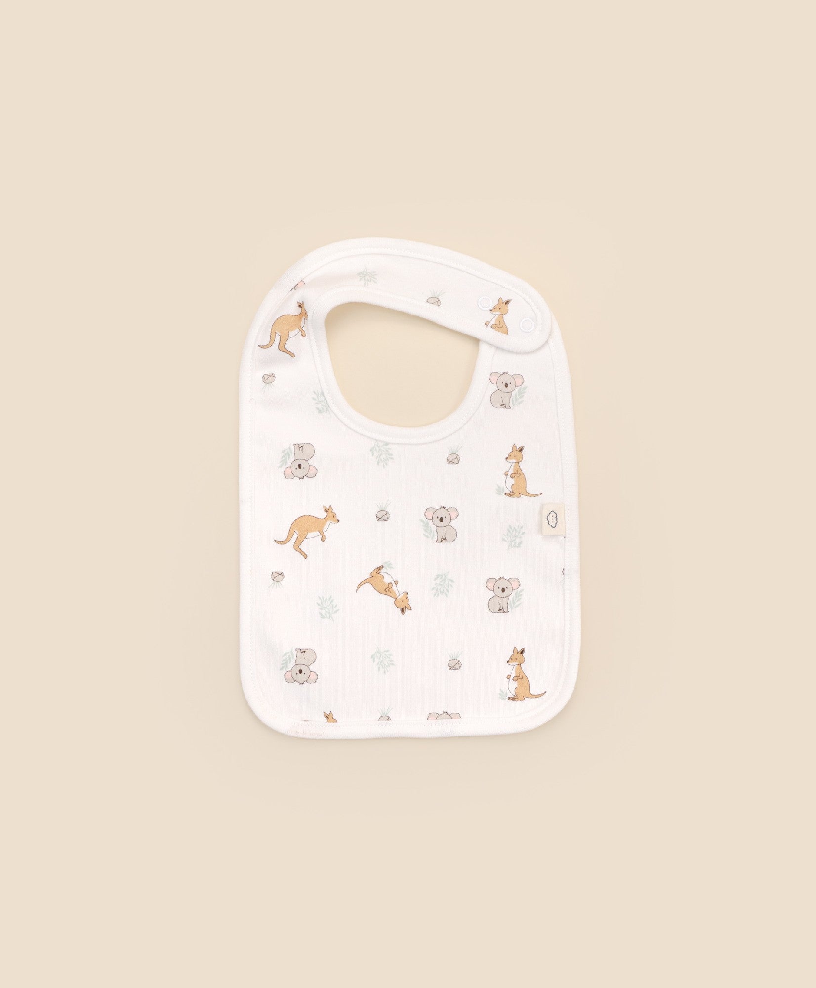 Lummi In Colour Bib - Kangaroo & Koala 
