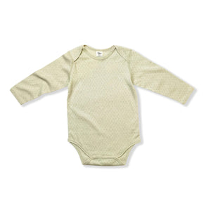 Fibre For Good Organic Pointelle Long Sleeve Body Suit - Sage