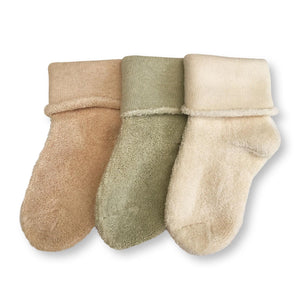 Fibre For Good Organic Socks Plain 3 Pack - Medium (6-18 months)