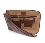 Load image into Gallery viewer, Henk Berg Leather Zip Folio - Brown
