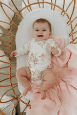 Load image into Gallery viewer, Confetti Kidz Bamboo Long Sleeve Bodysuit - Rose Garden [SZ:NEWBORN (0000)]
