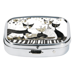 Load image into Gallery viewer, Pill Box - Wachtmeister Cats Sepia
