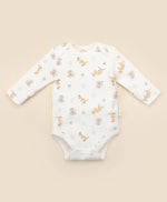 Load image into Gallery viewer, Lummi In Colour Long Sleeve Bodysuit - Kangaroo &amp; Koala [SZ:000]
