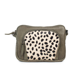 Dusky Robin Lottie Bag - Olive/Spot