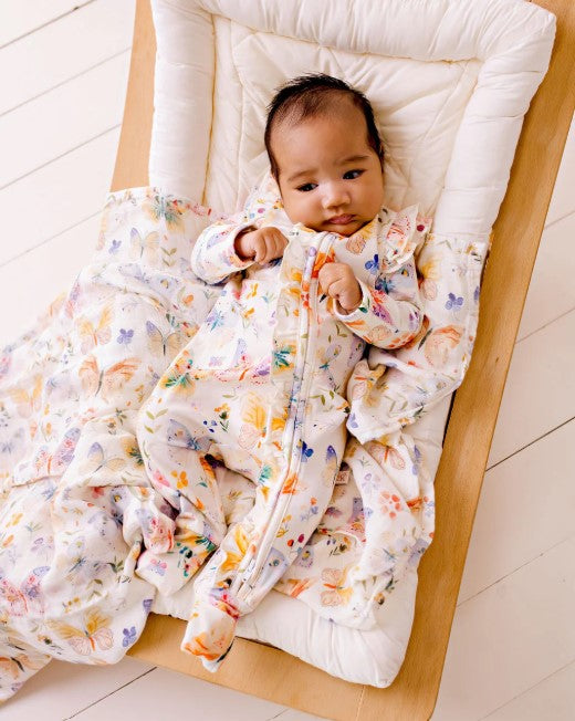 Confetti Kidz Bamboo Zipsuit - Butterfly Blooms [SZ:PREM 00000]