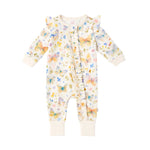Load image into Gallery viewer, Confetti Kidz Bamboo Zipsuit - Butterfly Blooms [SZ:PREM 00000]
