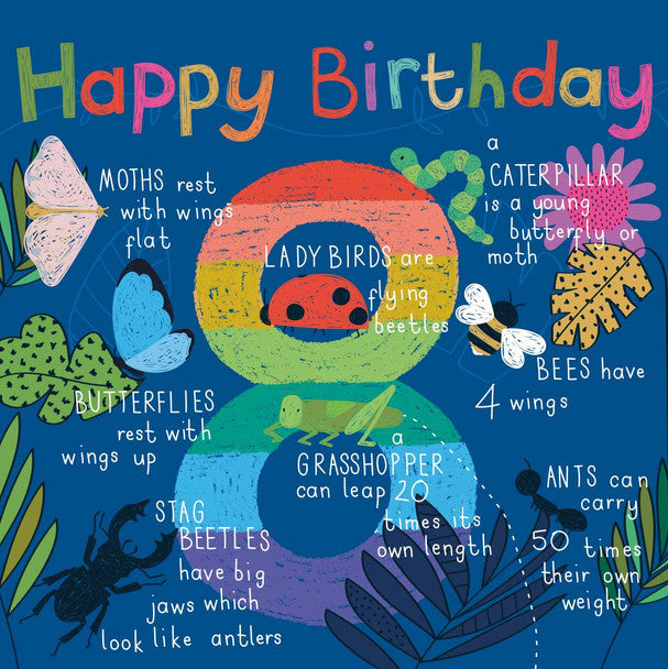 Belly Button Designs Wonderful World - Happy Birthday - 8 Insects