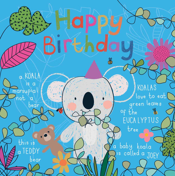 Belly Button Designs Wonderful World - Happy Birthday - Koala