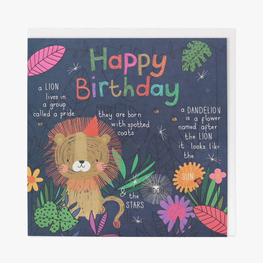 Belly Button Designs Wonderful World - Happy Birthday - Lion