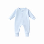 Load image into Gallery viewer, Confetti Kidz Ribb Zipsuit - Soft Blue [SZ:NEWBORN (0000)]
