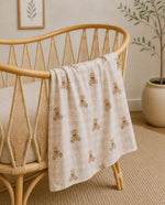 Load image into Gallery viewer, Confetti Kidz Bamboo Cloud Wrap - Gingham Teddy 
