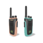 Load image into Gallery viewer, Kidywolf - Kidytalk Long Range Walkie-Talkies - Natural &amp; Cyan
