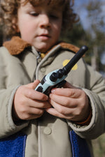 Load image into Gallery viewer, Kidywolf - Kidytalk Long Range Walkie-Talkies - Natural &amp; Cyan
