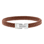 Load image into Gallery viewer, Steel &amp; Barnett - Archie Peanut - 8mm Leather Box Braided Bracelet [CLR:PEANUT SZ:S (18-19cm)]
