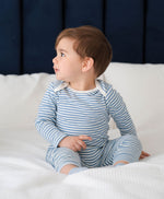 Load image into Gallery viewer, Lummi In Colour Long Sleeve Bodysuit - Blue Stripes [SZ:0000]
