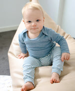 Load image into Gallery viewer, Lummi In Colour Leggings - Blue Stripes [SZ:0000]
