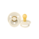 Load image into Gallery viewer, BIBS Dummies Twin Pack Size 3 (18+ months) Round - Ivory/Ivory

