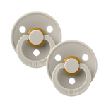 Load image into Gallery viewer, BIBS Dummies Twin Pack Size 3 (18+ months) Round - Sand/Sand
