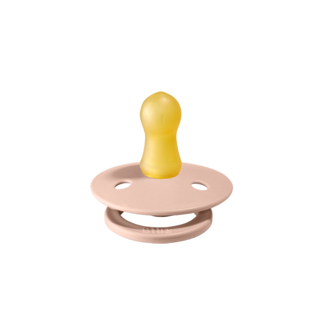 BIBS Dummies Twin Pack Size 1 (0+ months) Round - Blush