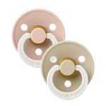 Load image into Gallery viewer, BIBS Dummies Size 3 GLOW - Blush/Vanilla 
