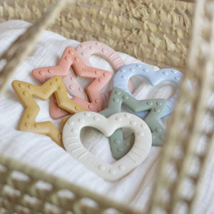 BIBS Baby Bitie Teething Toy Star - Peach