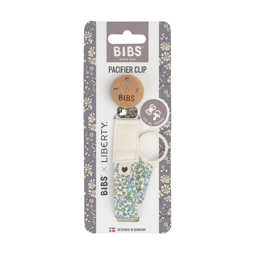 BIBS Pacifier Clip - Liberty Eloise/Ivory