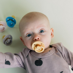 Load image into Gallery viewer, BIBS Dummies Colour 2 Pack Round - Pale Butter/Petal [SZ:1 (0+ months)]
