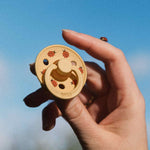 Load image into Gallery viewer, BIBS Dummies STUDIO Colour 2 Pack Round Ladybug - Sage/Pale Butter [SZ:1 (0+ months)]
