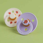 Load image into Gallery viewer, BIBS Dummies STUDIO Colour 2 Pack Round Ladybug - Violet Sky/Petal [SZ:1 (0+ months)]
