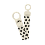 Load image into Gallery viewer, BIBS Pacifier Loop Clip - Polka Ivory/Black
