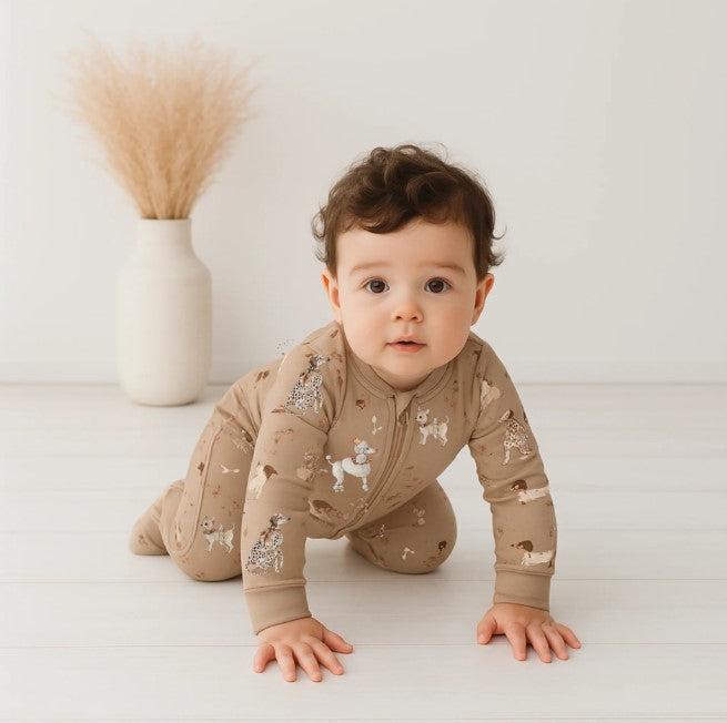 Confetti Kidz Bamboo Zipsuit - Show Pups [SZ:PREM 00000]