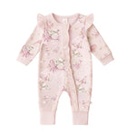 Load image into Gallery viewer, Confetti Kidz Bamboo Zipsuit - Whimsical Whale [SZ:PREM 00000]
