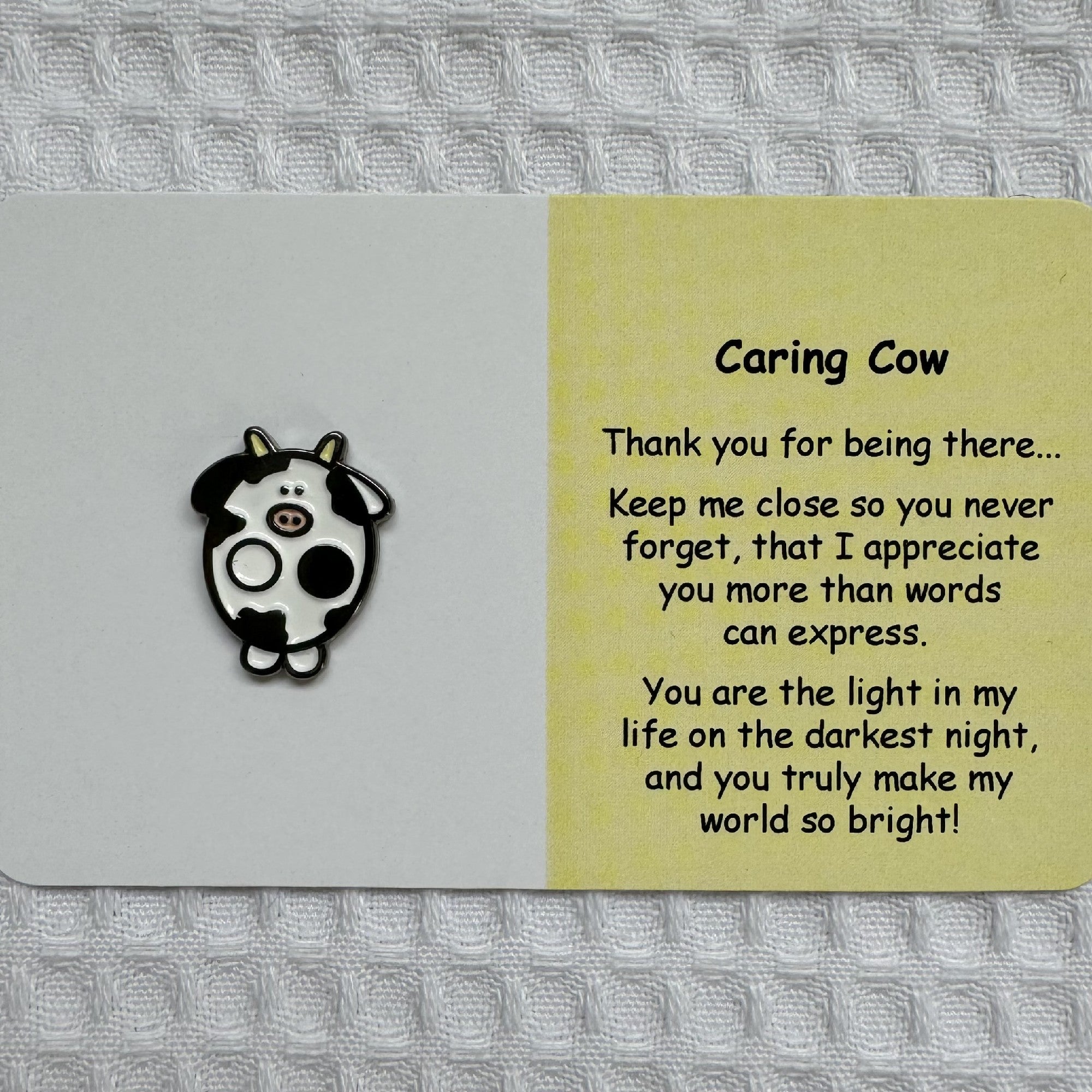 Little Joys Wellbeing Pin - Caring Cow