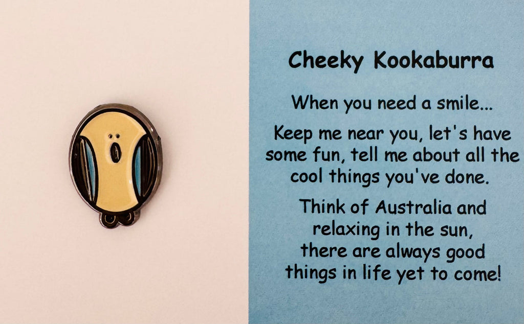 Little Joys Wellbeing Pin - Cheeky Kookaburra