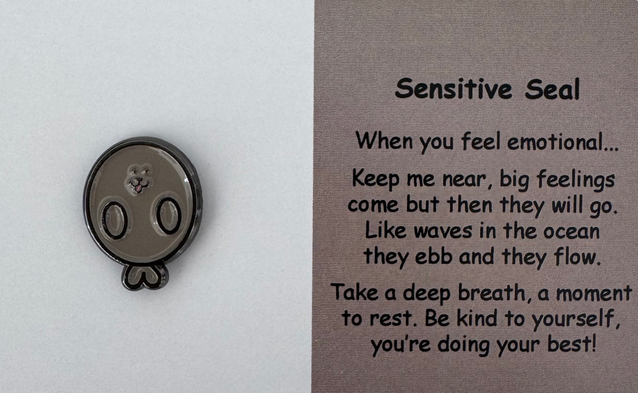 Little Joys Wellbeing Pin - Sensitive Seal