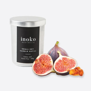 Inoko Candle Refill Amber & Burnt Fig
